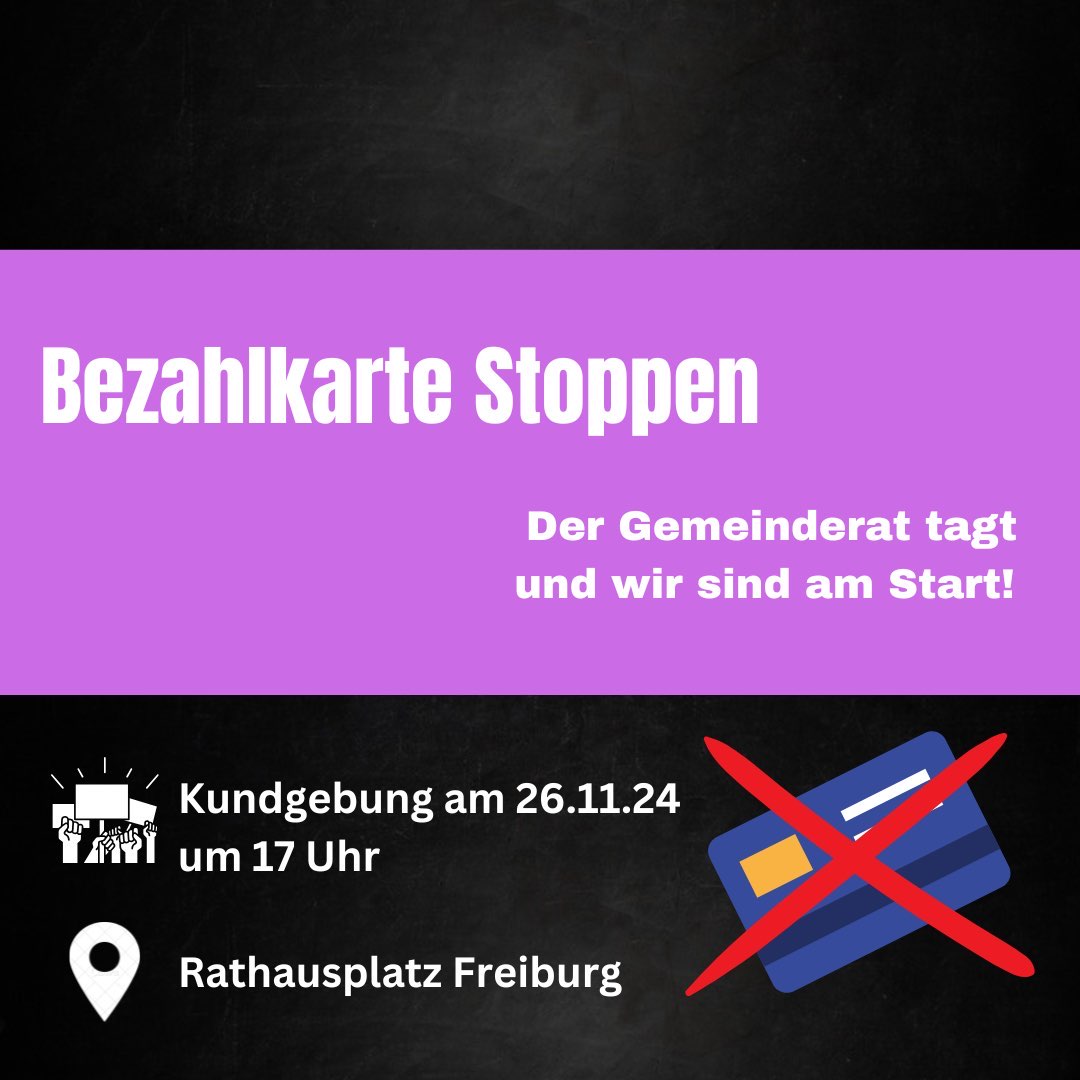 Kundgebung am Rathaus Freiburg